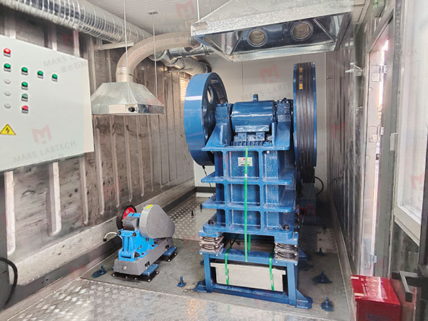 集装箱实验室集成的工业中型鄂破机