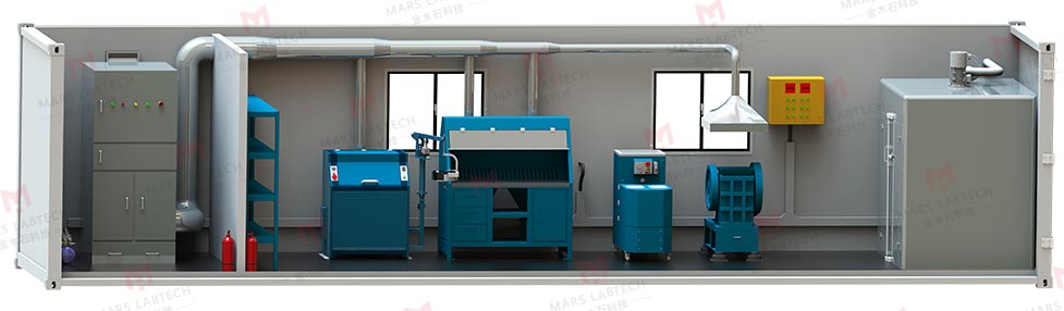 金木石科技制样集装箱实验室效果图